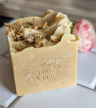 Load image into Gallery viewer, Chamomile Tea- 4.5 oz bar of Soap-Lightly scented- Essential Oil Blend Ylang Ylang, Lavender, Bergamon