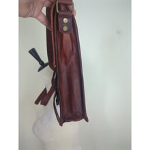 Load image into Gallery viewer, Vintage Collegiate Leather Messenger Bag Crossbody Western Traveler