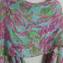 Load image into Gallery viewer, Lilly Pulitzer Infinity Scarf Pink Turquoise Style #4628 Tropical Resort Wear