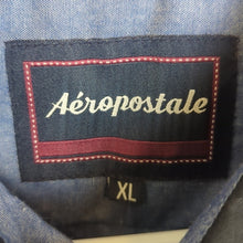 Load image into Gallery viewer, NWOT Logo All-Over Print Aeropostale Button Down Shirt Men's Size XL