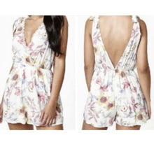 Load image into Gallery viewer, Floral Boho Romper Loungewear Athleisure Women's Small