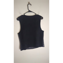 Load image into Gallery viewer, Vintage 90s Lambskin Leather Zip-Up Vest Black Biker Goth Women's Medium