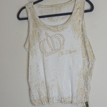 Load image into Gallery viewer, Y2K Old Skool Tank With Beaded Crown Women's XL