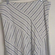 Load image into Gallery viewer, Handkerchief Fringe Hem Midi Assemetrical Linen Viscose Skirt Women's Size L