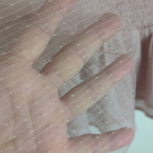 Load image into Gallery viewer, Arura Babydoll Smocked Top with Balloon Netting Sleeves Women's XL