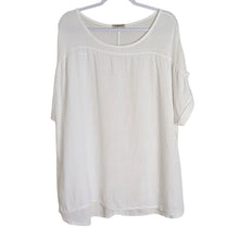 Load image into Gallery viewer, Made In Italy 100% Linen Pullover Top Semi-Sheer Women's Size 2X