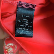 Load image into Gallery viewer, Bright Pink & Gold Puff Mini Skirt Lined Exposed Zipper Women's Size Small