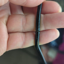 Load image into Gallery viewer, Vintage 80's Slinky Black Crossbody Purse With Art Deco Accents