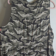 Load image into Gallery viewer, Mini Challis Zip-Front Shirt Dress Camp Women's Size 2X