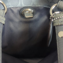 Load image into Gallery viewer, Coach F16542 Penelope Gray Signature Canvas Turnlock Satchel Tote
