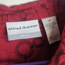 Load image into Gallery viewer, Embroidered Floral Linen Blend Button Down Top/ Shacket Women's Size 14P