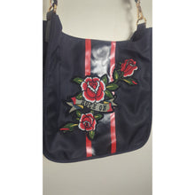 Load image into Gallery viewer, NWT Rockabilly Punk Revival Embroidered Rose Patchwork Crossbody Bag