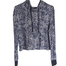 Load image into Gallery viewer, Y2kChampion So Soft Knit Blue Animal Print Loungewear Crop