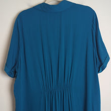 Load image into Gallery viewer, Ambernoon II UPF 30 Maxi Button Down Viscose Shirt Dress Pockets Women's 1X