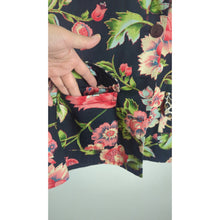 Load image into Gallery viewer, Boho Chic Button Down Cropped Blazer Cheetah & Bright Floral Print Women's L