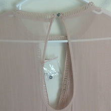 Load image into Gallery viewer, Free People Embroidered Laced Pink Rose Baby Doll Sheer Back Dress Women's M