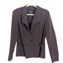 Load image into Gallery viewer, Vintage Y2K Plaid Academia Jacket Streetwear Women's Size Medium