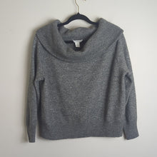 Load image into Gallery viewer, Minimalist Boxy Cowl Neck Sweater Wool Blend Women's Oversized Small