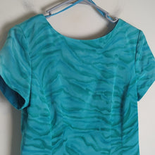 Load image into Gallery viewer, 100% Silk Mermaidcore Sheath Dress 3/4 Zip Women's Size 8