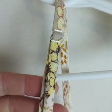 Load image into Gallery viewer, Y2K Baby Doll Top With Handkerchief Hemline Patchwork Print Smocked Large(11-13)