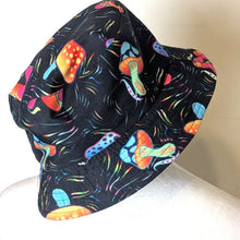 Load image into Gallery viewer, Mushroom 🍄 Novelty Buckhead Hat Artsy Hippie ✌🏻 One Size Unisex