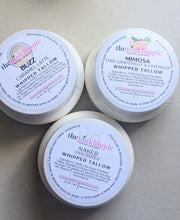 Load image into Gallery viewer, Whipped Tallow Butter 4 oz & 8 oz with Apricot Oil & Infused Dandelion