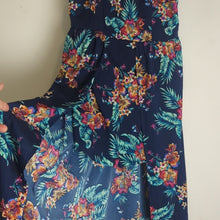 Load image into Gallery viewer, Beachy Maxi Spaghetti Strap Floral Maxi Dress High- Low Shorts Size M
