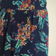 Load image into Gallery viewer, Beachy Maxi Spaghetti Strap Floral Maxi Dress High- Low Shorts Size M
