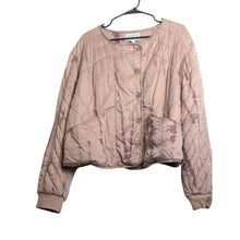 Load image into Gallery viewer, Marrakech Pink Tie Dye Moto Quilted Jacket Women&#39;s XL
