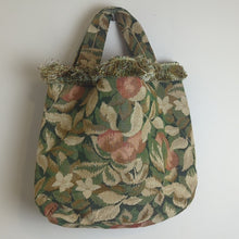 Load image into Gallery viewer, XL Upcycled Granola Girl Goblincore Tapestry Tote Bag Overnight Bag Fringe
