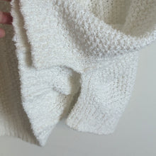 Load image into Gallery viewer, Free People Coco V neck White Waffle Knit Oversized Beach Casual Sweater Size M
