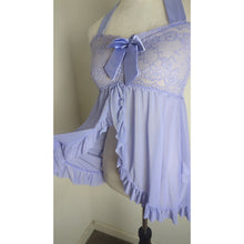 Load image into Gallery viewer, Y2k Coquette Soft Girl Lace Sheer Top/Lingerie Size Large
