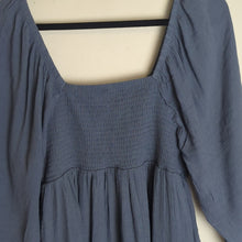 Load image into Gallery viewer, Crochet Baby Doll Midi Dress Balloon Sleeves Smocked Back Women's PL
