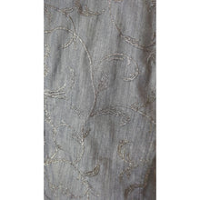 Load image into Gallery viewer, Boho Chic Dark Zip Up Denim Jacket Whimsical Embroidered Embellishment Size 12
