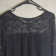 Load image into Gallery viewer, Whimsigoth Black Laced Hi-Lo Dress with Pockets Women's Size Small
