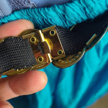 Load image into Gallery viewer, Vintage 94 GRD Coin Belt Metal Medallion Elastic Women's Size Small/Medium
