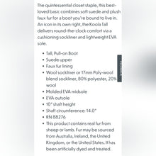 Load image into Gallery viewer, UGG Koolaburra  Slip On Suede Leather Sheepskin Boots Wool/Poly Sherpa Size 6
