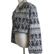 Load image into Gallery viewer, Vintage Aztec Wide Sleeve Cropped Tapestry Woven Jacket Women&#39;s Large
