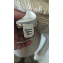 Load image into Gallery viewer, Ski Lodge Minimalist Cozy Waffle Knit Zip Wool Blend Cardigan Women's M*
