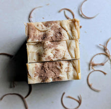 Load image into Gallery viewer, Morning Cocoa Handcrafted 4.0 oz Goat Milk &amp; Tallow Luxury Soap Cocoa with Coconut Cream
