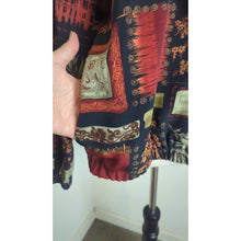 Load image into Gallery viewer, Vintage Made in the USA Zip-Up Lightweight Jacket Fall Motif Women&#39;s Oversized Medium
