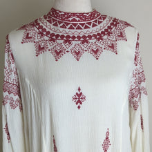 Load image into Gallery viewer, Free People Embroidered Boho Gauzy Knit Dress Women's Size Small

