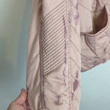 Load image into Gallery viewer, Marrakech Pink Tie Dye Moto Quilted Jacket Women&#39;s XL
