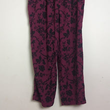 Load image into Gallery viewer, NWT Burgundy &amp; Black Jumper Drawstring Elastic Waist Pockets Women's Small
