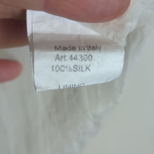 Load image into Gallery viewer, Lola Made in Italy White Butterfly Print Sheer Blouse Size Small
