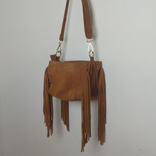 Load image into Gallery viewer, Y2K Suede Boho Western Tassel Crossbody Bag
