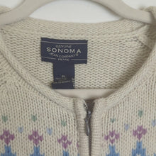 Load image into Gallery viewer, 2 Bundle!! Holiday Y2K Vintage Lambswool Zip-Up Sweater Cardigans Women&#39;s PL
