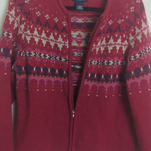 Load image into Gallery viewer, 2 Bundle!! Holiday Y2K Vintage Lambswool Zip-Up Sweater Cardigans Women&#39;s PL
