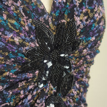 Load image into Gallery viewer, Fairycore Whimsigoth Semi-shear Lace Top With Jewel Embellishment XS
