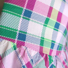 Load image into Gallery viewer, NWT Preppy Pin-Up Mini Poplin Tiered Ruffle Strap Dress Women's Size 10
